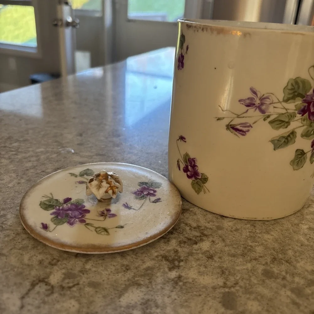 Vintage China Biscuit Jar